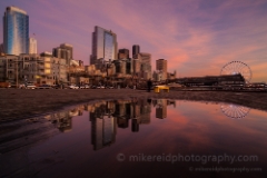 Seattle Sunset Pier Reflecting Pool.jpg